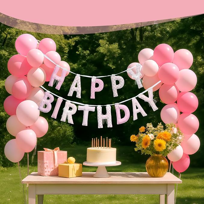 Pre-strung Happy Birthday Banner Sign Reusable Felt Happy Birthday Garland - Image 6