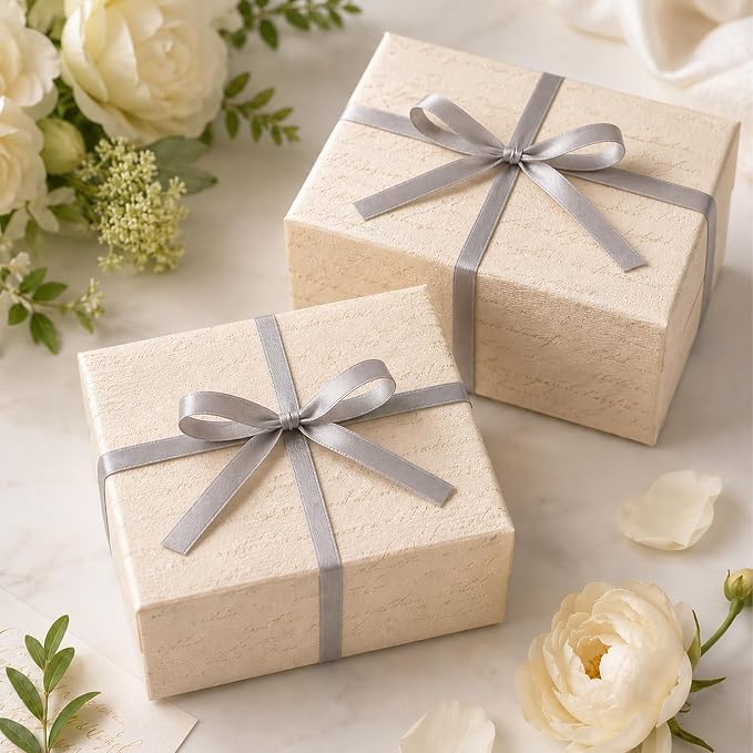 30Yards 3/8In Gray Thin Ribbon for Gift Wrapping Wedding Birthday Holiday | - Image 8
