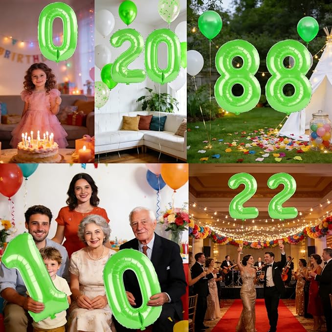 40 Inch Number 88 Balloons for 88th Birthday Party Decorations, 0-100 Fruit - Image 7