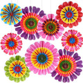 Outus Flower Hanging Decorations Summer Paper Fans Classroom Ceiling Wall Decor by Outus