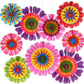Outus Flower Hanging Decorations Summer Paper Fans Classroom Ceiling Wall Decor by Outus
