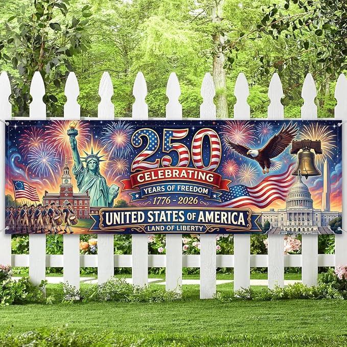250th Anniversary USA Flag 4th of July Decorations by Unknown