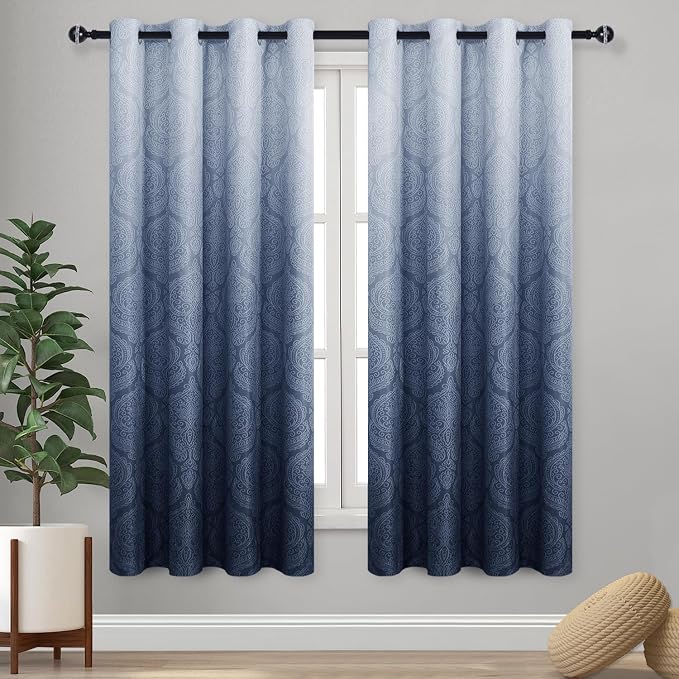DWCN Ombre Blackout Curtains for Bedroom by DWCN