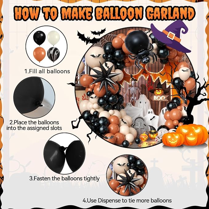Halloween Balloon Arch Garland Kit - Image 3