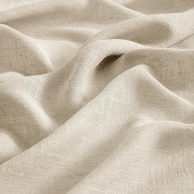 MIULEE Linen Curtains 52x72 Inch Length 2 Panels - Image 4