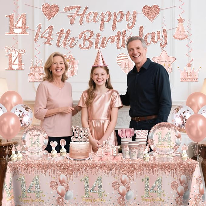 193pcs 14th Birthday Decorations - Image 7