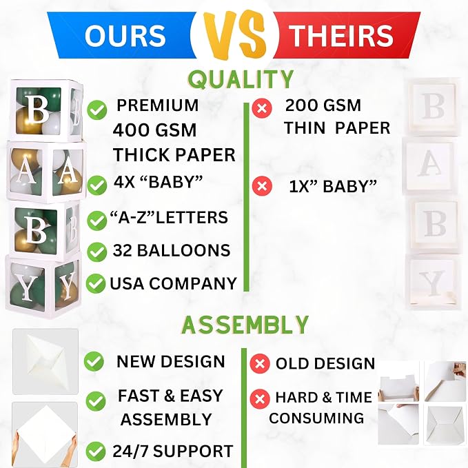 82 PCS Baby Shower Decorations for Boy Or Girl Kit - Image 5