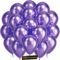 Pro Duralatex Metallic Purple Extra-Thick Balloons 120 Pack 10 inch | Metallic by Bezente