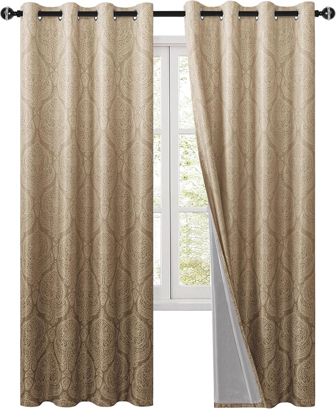 DWCN 100% Blackout Curtains for Bedroom 96 Inch Long - Image 9