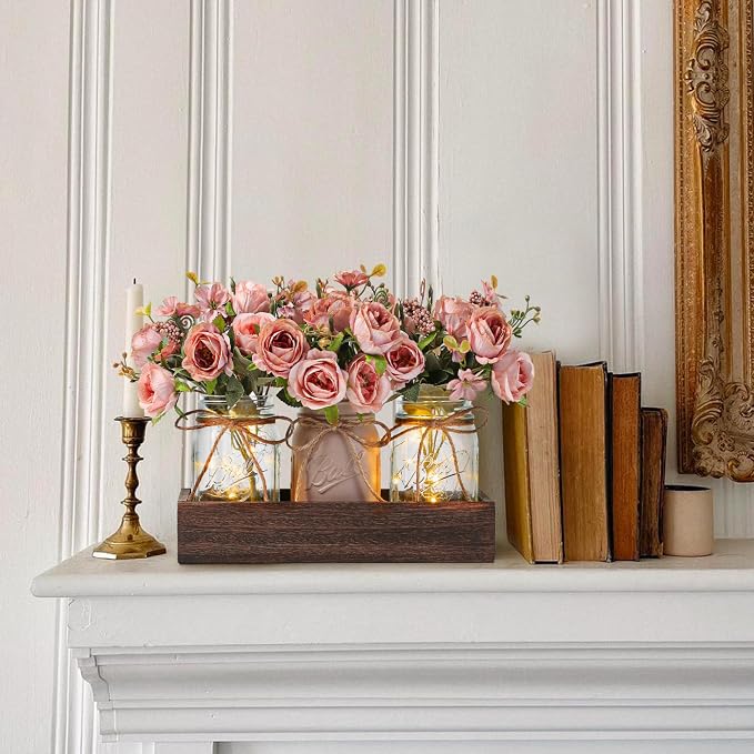 3 Pcs Mason Jar Centerpiece Table Decorations - Image 5