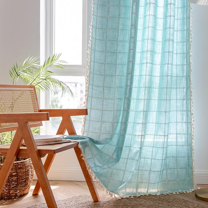 Sutuo Home Boho Curtains 96 Inches Long by SutuoHome