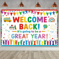 Welcome Back Backdrop Banner It's going to be a Great Year Banner Back to by PTFNY