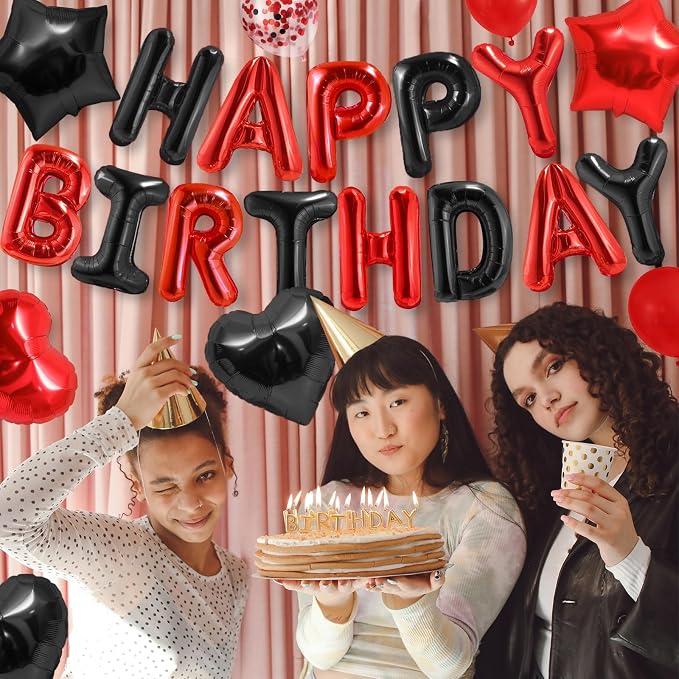CANREVEL Happy Birthday Banner Decoration + 30pcs Star Balloons, - Image 6
