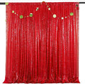 Red Sequin Backdrop Curtains 10FTx10FT 1 Panel | Shimmer Wall Backdrop by HMQIANG
