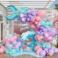 Mermaid Balloon Garland Arch Kit, Under The Sea Ocean Party Decorations | by Tesochye