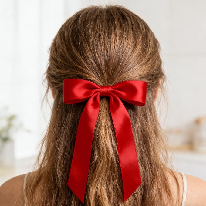 1In 30Yards Red Satin Ribbon for Gift Wrapping Wedding Valentine Christmas | - Image 8