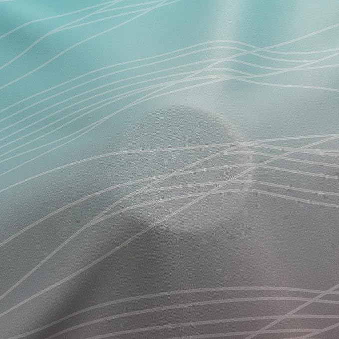 Brown and Teal Ombre Blackout Curtains 63 Inches Long - Image 8