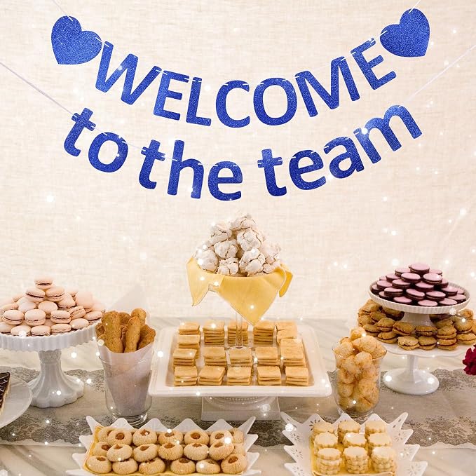 Pre-Strung Glitter Welcome to the Team Banner Welcome Banner Welcome Decorations - Image 4