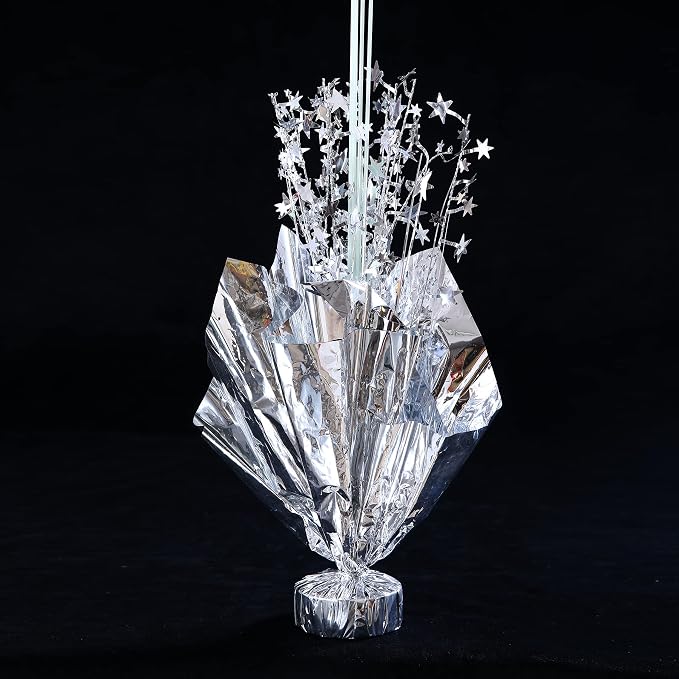 4 Set Silver Table Balloons Centerpiece Stand Kit - Image 6