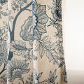 Designer Elegant Linen Printed Curtains, 2 Panels, kitchen Bedroom Living Room by Isaennehomedecoration
