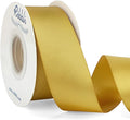 Ribbli Gold Double Faced Satin Ribbon, 1-1/2” x Continuous 25 Yards, Use by Ribbli