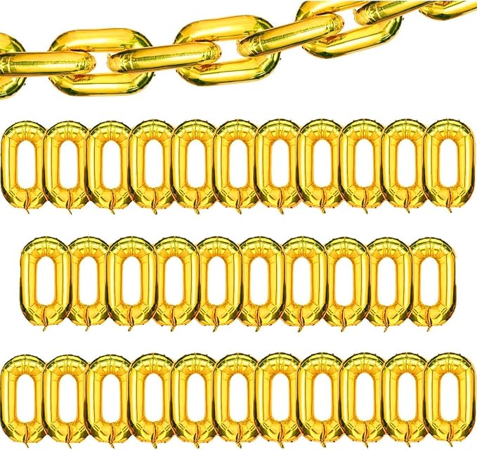 Foil Chain Balloons, Jumbo Balloon Chain by Virtuemorals