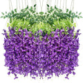 Artificial Flowers Hanging Flowers, Fake Garland Silk Vines Rattan String Decor by WONICE