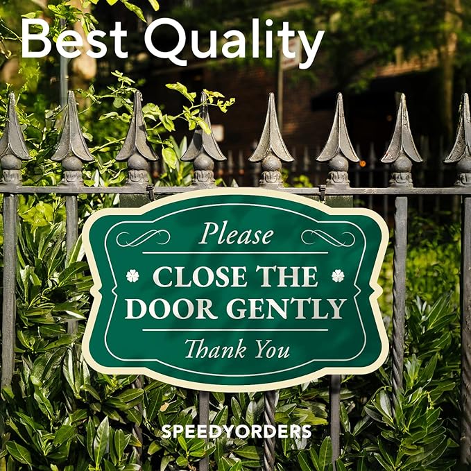 Custom Decorative Outdoor Metal Sign - Personalized Aluminum Driveway Sign, Waterproof, Made in USA - Design 3 Forest Green 24x18 In