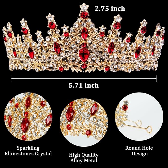 Fesciory Birthday Crown for Women, Adult Fit, Coming of Age Gifts & Halloween - Image 6