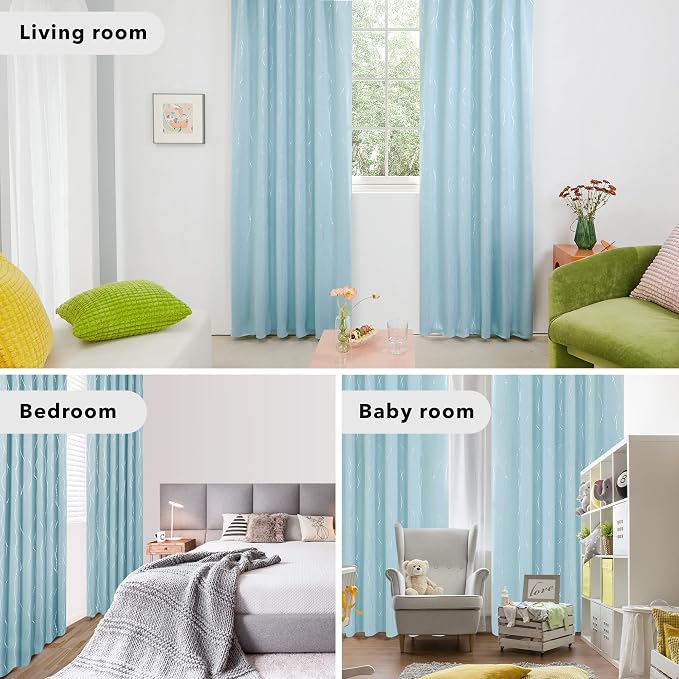 Deconovo Blackout Back Tab Curtains - Image 6