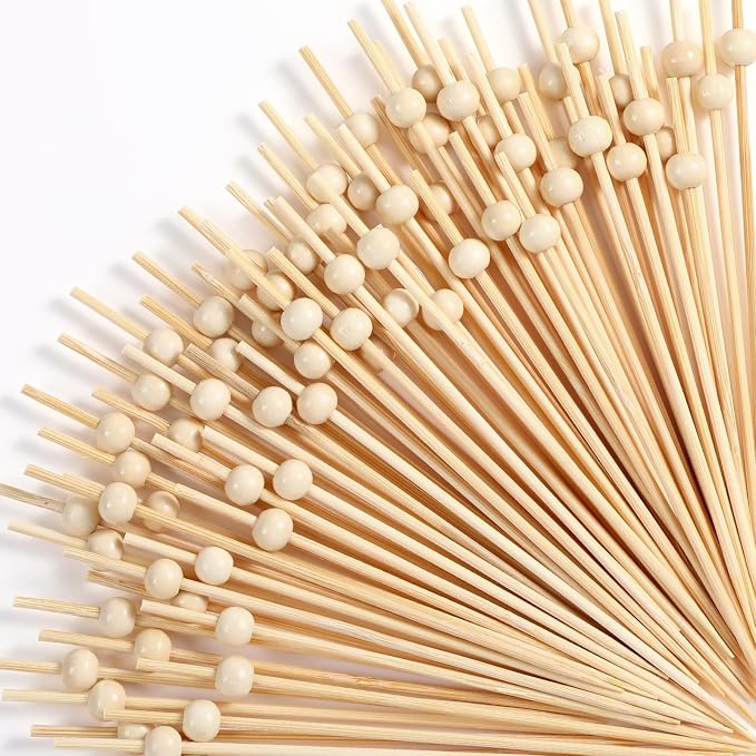 Reallnaive 600 Pcs Cocktail Pick Pearl Fancy Toothpick by Unknown