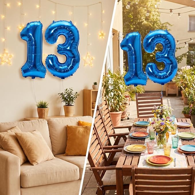 YPSelected 32 Inch Large Foil Helium Number Balloon Birthday Wedding Party 0-9 - Image 3