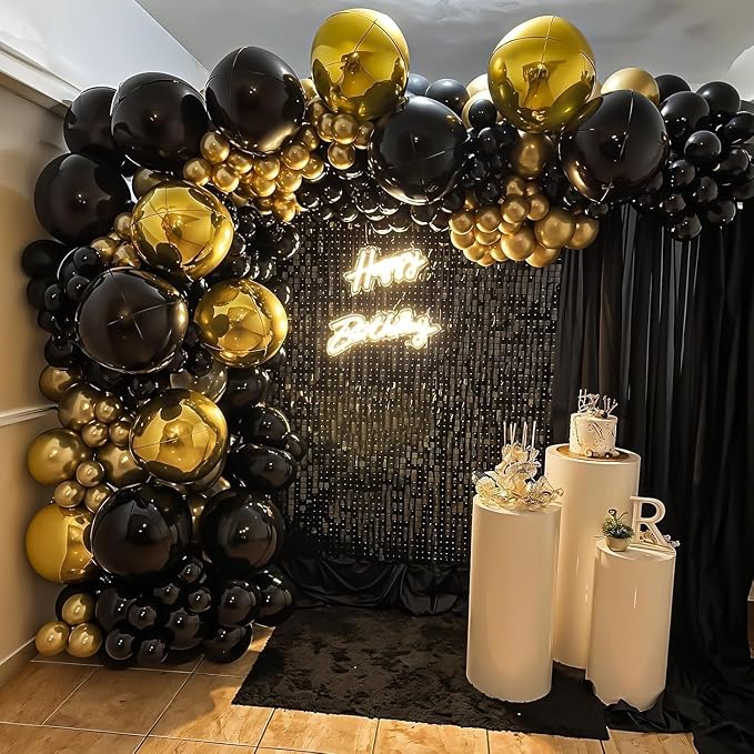 12Pcs Gold Round Foil Balloons, Metallic Gold Foil Balloon - Image 5