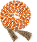 CVHOMEDECO. 16 Feet Wood Beads Garland by CVHOMEDECO