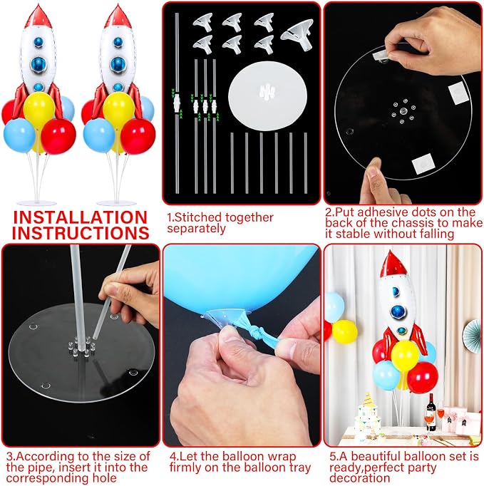 Toy Inspired Themed Party Story Balloons Stand Kit 2 Sets - Image 3