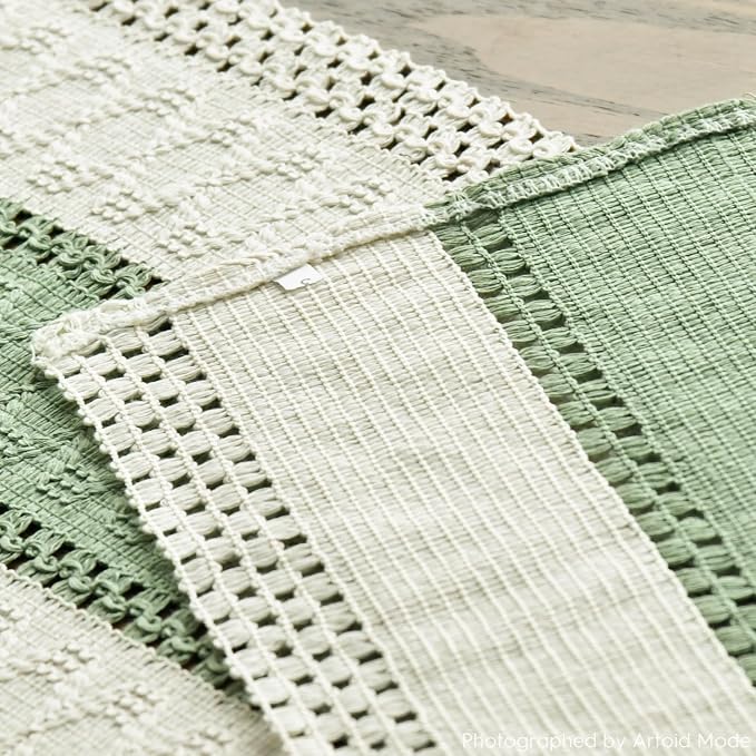 Artoid Mode Light Green Farmhouse Rustic Table Runner 12x72 Inch | Seasonal - Image 5