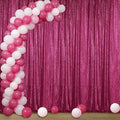 Sugargirl Fuchsia Sequin Backdrop Curtain 4FTx8FT Glitter Fuchsia Background by Sugargirl