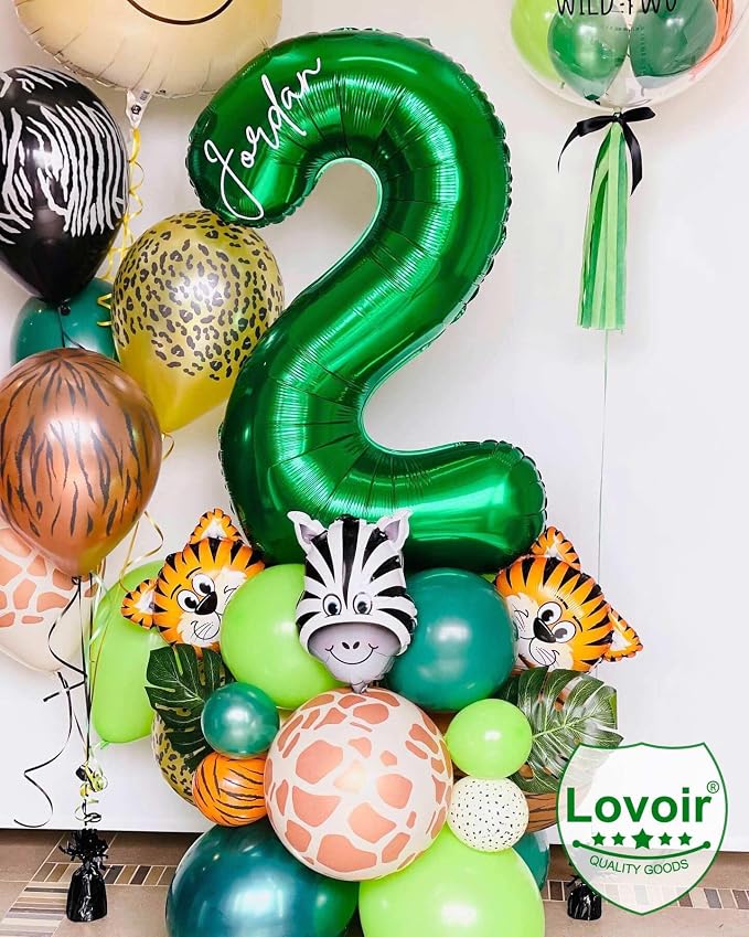 Dark Green 20 Number Balloons, 40 Inch Giant Number 20 Balloons Foil Mylar - Image 3