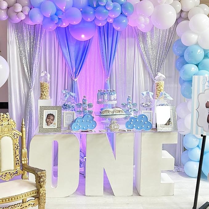 Sequin Backdrop Curtains 6ft x 8ft Silver Background Wedding Decoration Panels Giltter Curtains for Birthday Party 2 Pcs 3ftx8ft