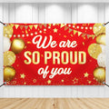 KatchOn Red We are So Proud of You Banner 72x44 Inch | Graduation Banner by KatchOn