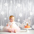 ShinyBeauty 5x7FT Silver Sequin Photo Backdrop Curtain by ShinyBeauty