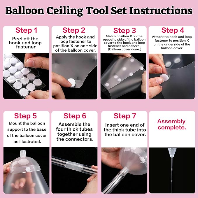Effortless No Ladder Balloon Hanging Tool, 5-Section Spliced 1.7M Pole - Image 3