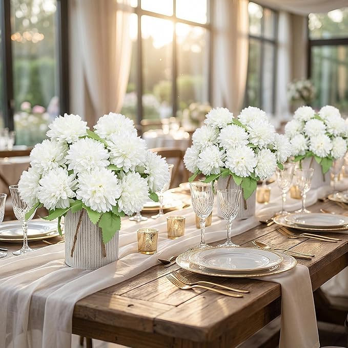 6 Set Pre-Made Flower Table Centerpieces - Image 4