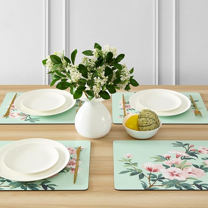 Laura Ashley Cork Placemats, 16 x 12-inch, Blossom Branch | Ideal - Image 2