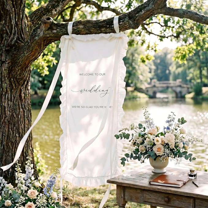 150x60cm Large Wedding Welcome Banner Sign - Image 2