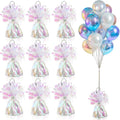 9 PCS Metallic Wrapped Balloons Weights Opalescent Helium Balloon Weight by SPFYunion