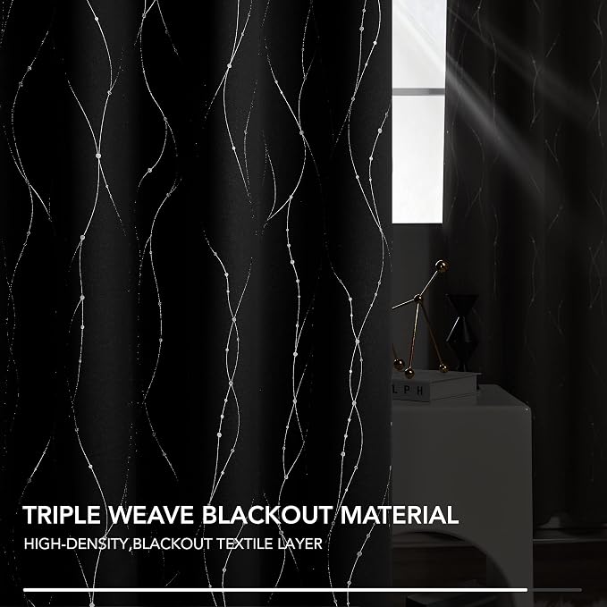 Deconovo Blackout Curtains for Bedroom, 72 Inch Length - Image 7