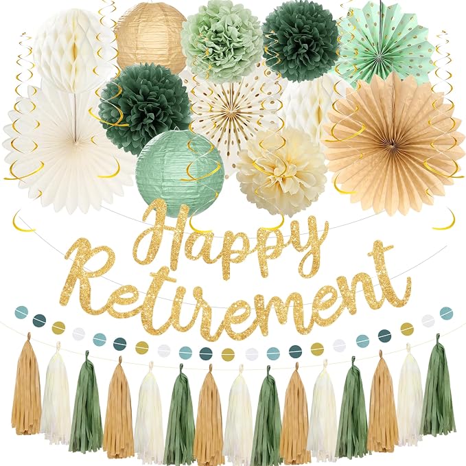 Roetyce Retirement Party Decorations Women Men, Sage Green Legend Has Retired by Roetyce