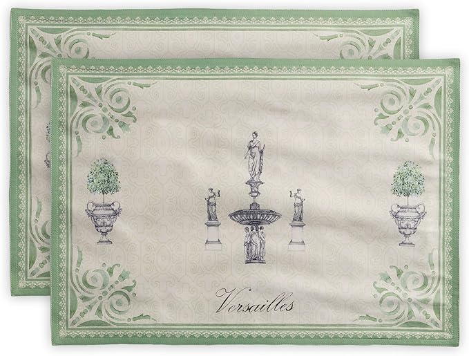 Maison d' Hermine Placemats Set of 2 Reusable 100% Cotton | Cloth Place Mats by MaisondHermine