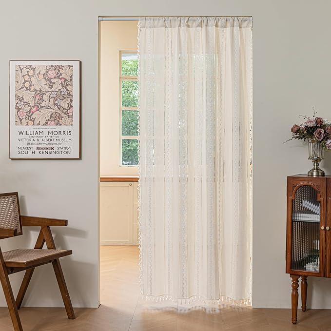 Sutuo Home Boho Door Curtains for Door Window, Bohemian Semi Blackout Curtains by SutuoHome